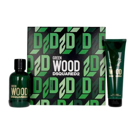 green pour homme set(edt 100ml+shower gel 150ml)23|Dsquared2 Green Wood Pour Homme Set (edt/100ml.